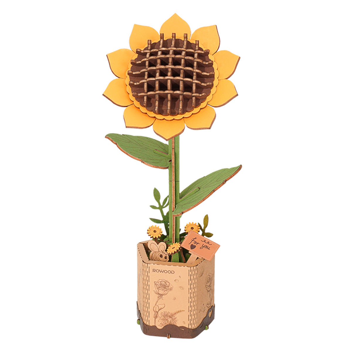Rowood SunFlower DIY 3D Wooden Model Kit, ROETW011