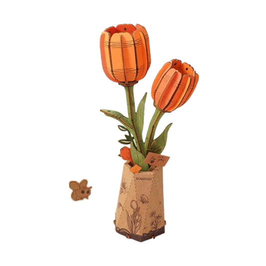 Rowood Orange Tulip DIY 3D Wooden Model Kit, ROETW081