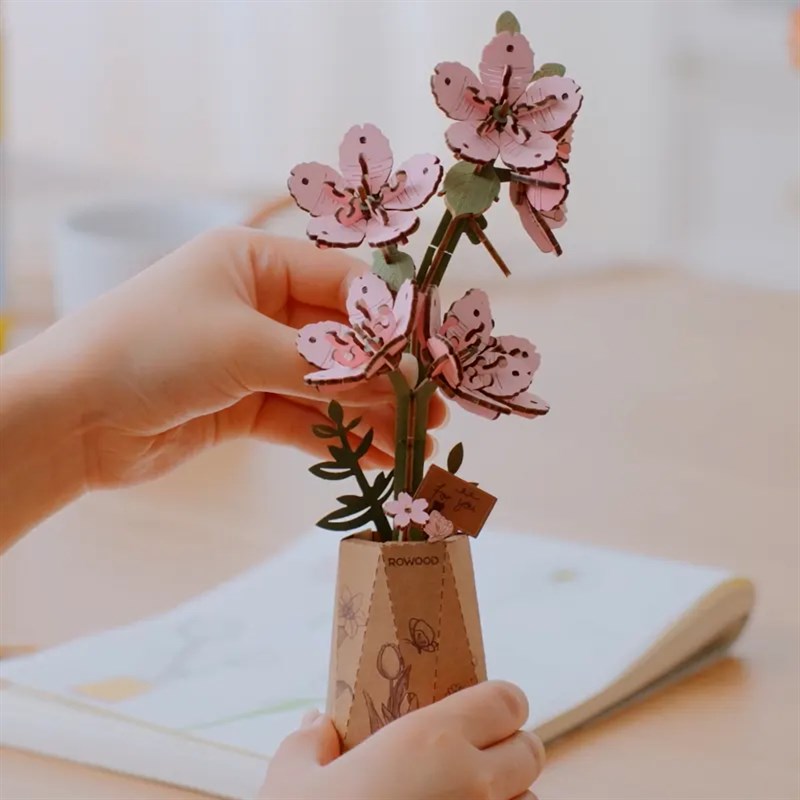 Rowood Sakura Flower DIY 3D Wooden Model Kit, ROETW101