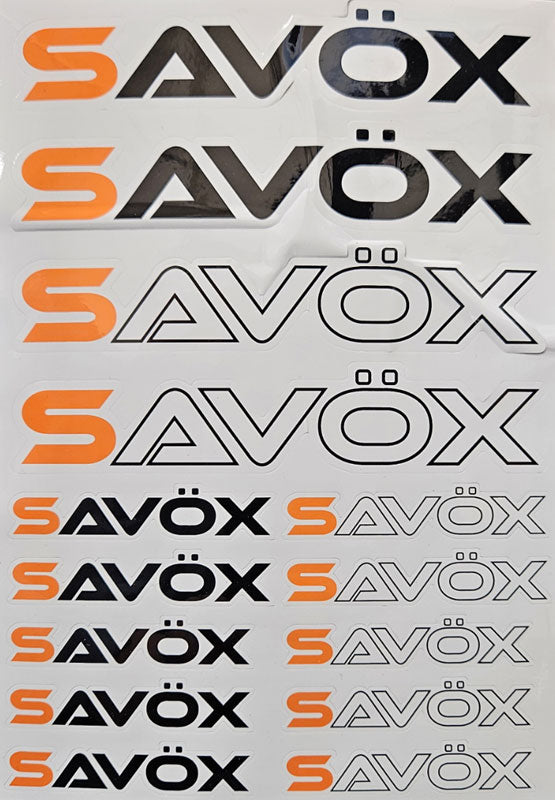 Savox Logo Sticker Sheet 210x150mm, SAVSTICKER