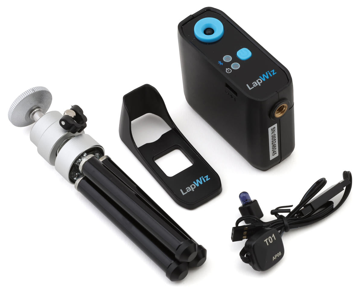 SkyRC LapWiz Smart RC Lap Timing System Standard Kit w/T01 Transponder, Magnetic Sun Visor & Tripod, SKY-500048-01