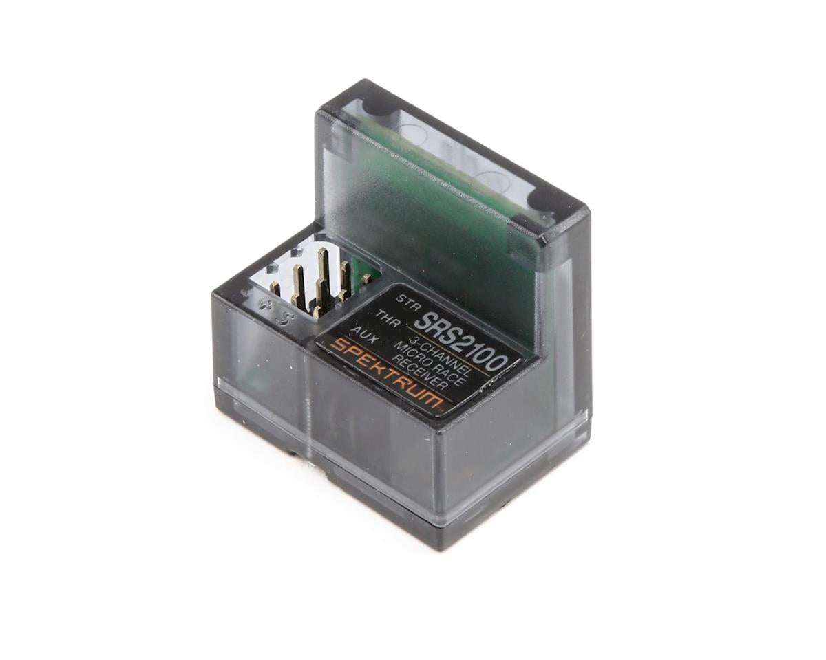 Spektrum RC SR2100 Micro 3-Channel DSMR Race Surface Receiver w/Internal Antenna, SPMSR2100