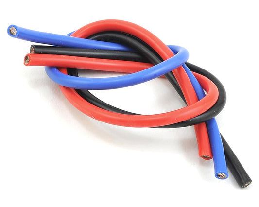 TQ Wire Silicone Wire Kit (Black, Red & Blue) (1' Each) (10AWG), TQ-1103