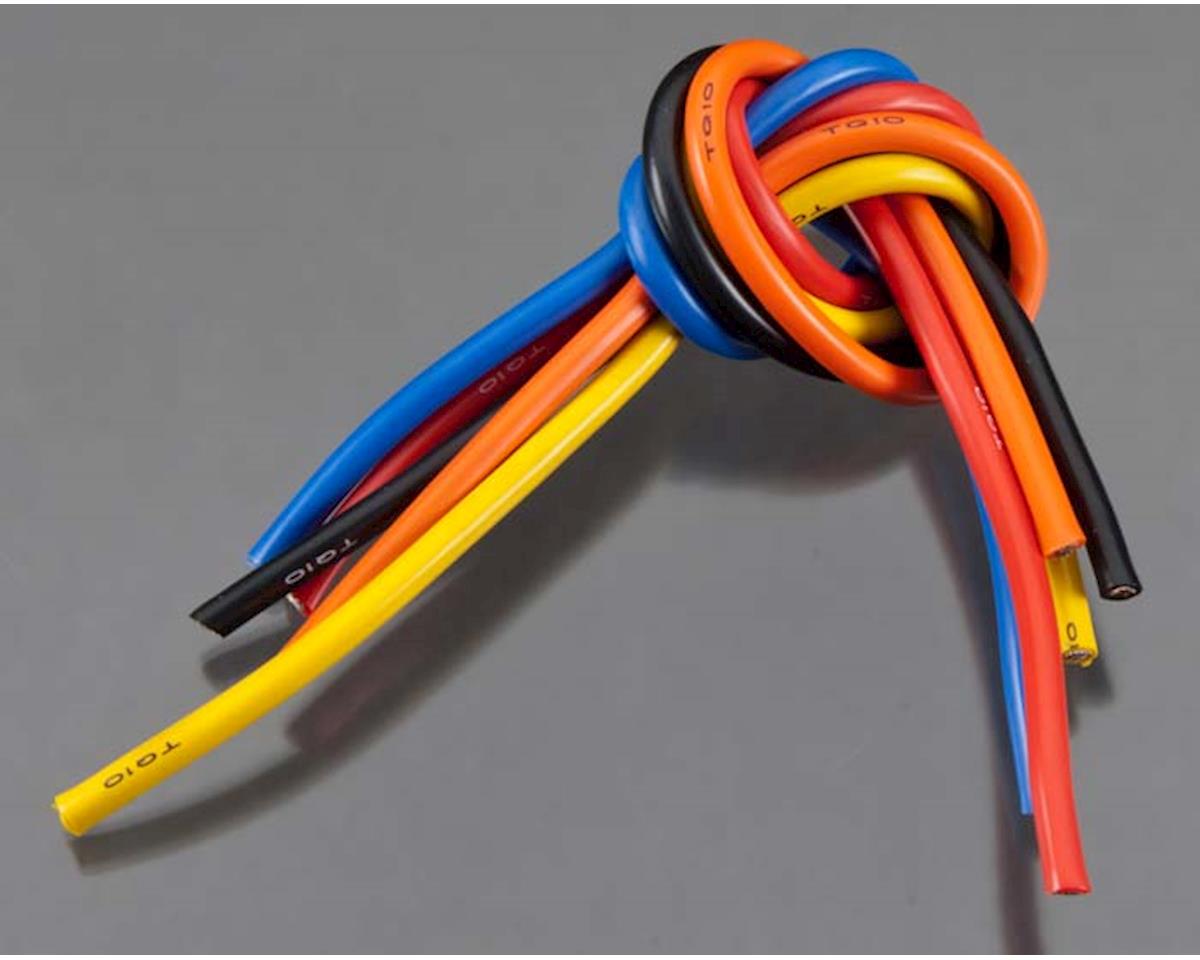 TQ Wire Silicone Wire 5 Wire Kit (Black/Blue/Red/Yellow/Orange) (10AWG) (1' ea), TQ-1105