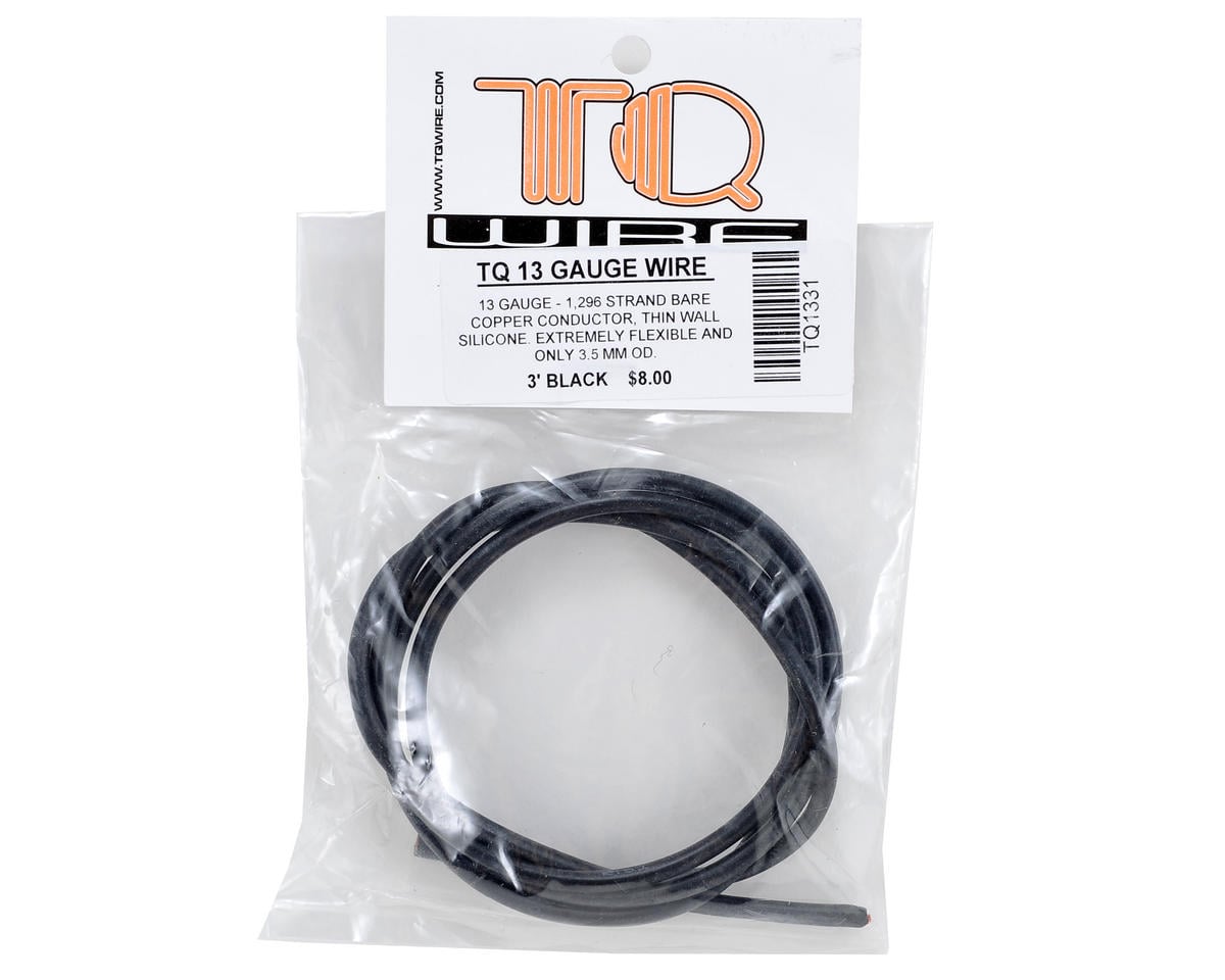 TQ Wire Silicone Wire (Black) (3') (13AWG) TQ-1331