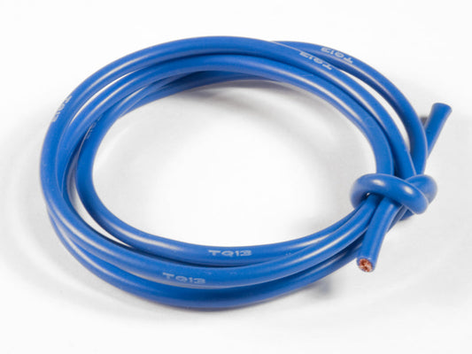 TQ Wire 13 Gauge Super Flexible Wire- Blue 3'