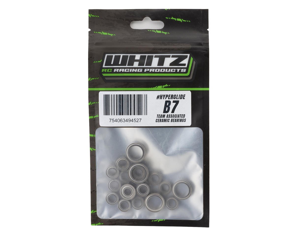 Whitz Racing Products RC10 B7/B7D Hyperglide Full Ceramic Bearing Kit, WRP-AEB7-HGFK