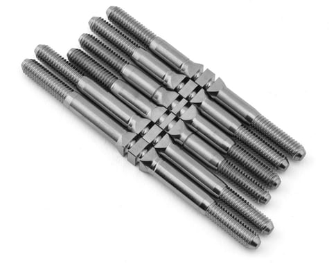 Whitz Racing Products Custom Works Rocket 5 HyperMax 3.5mm Titanium Turnbuckles Kit (Silver) (6), WRP-CWLM5-HM