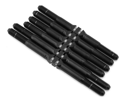 Whitz Racing Products Custom Works Rocket 5 HyperMax 3.5mm Titanium Turnbuckles Kit (Black) (6), WRP-CWLM5-HM2