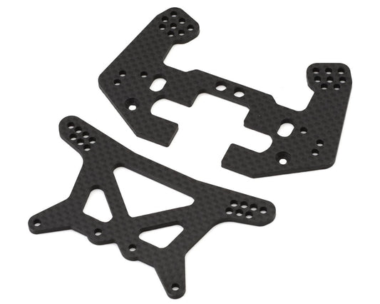RC10 4WD Carbon Fiber Shock Towers Set, TARC-025BK