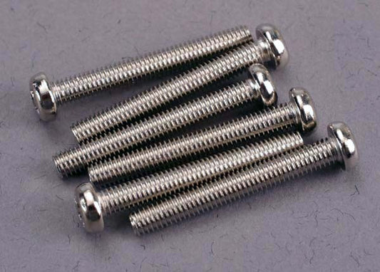 Screws, 3x23mm roundhead machine (6) TRA-2567