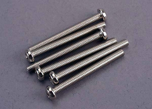Screws, 3x30mm roundhead machine (6) TRA-2572