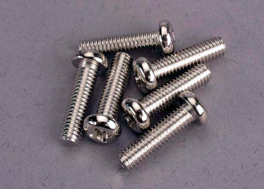 Screws, 4x15mm roundhead machine (6) TRA-2573