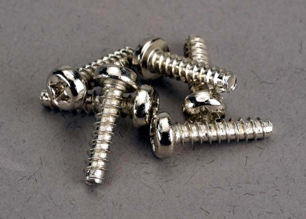 Screws, 3x12mm roundhead self-tapping (6) TRA-2676
