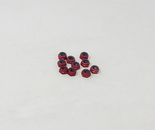 4-40 x 3/16 Hex Lock Nut (Red), VRC-30170