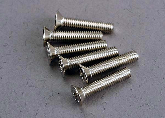 Screws, 3x15mm countersunk machine (6) TRA-3179