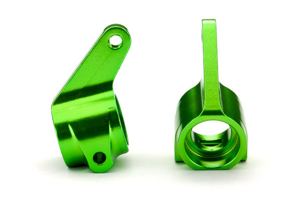Steering blocks, Rustler/Stampede/Bandit (2), 6061-T6 aluminum 5x11mm ball bearings (4)