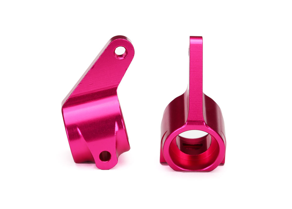 Steering blocks, Rustler/Stampede/Bandit (2), 6061-T6 aluminum 5x11mm ball bearings (4)