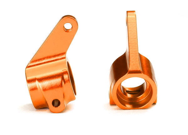 Steering blocks, Rustler/Stampede/Bandit (2), 6061-T6 aluminum 5x11mm ball bearings (4)