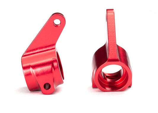 Steering blocks, Rustler/Stampede/Bandit (2), 6061-T6 aluminum 5x11mm ball bearings (4)