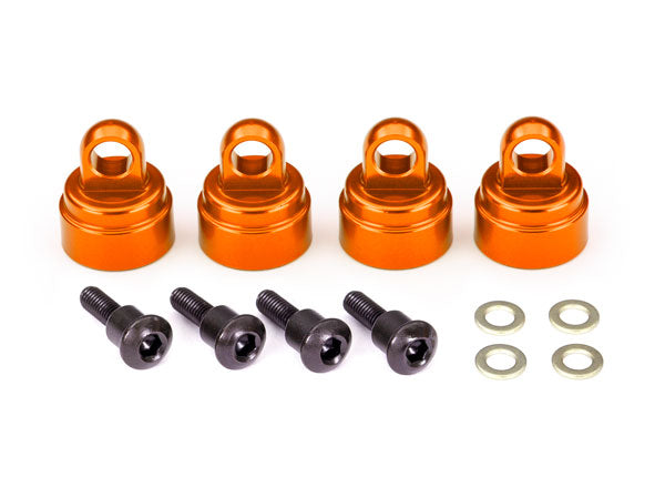 Shock caps, Aluminum Anodized (4) Fits all Traxxas Ultra Shocks