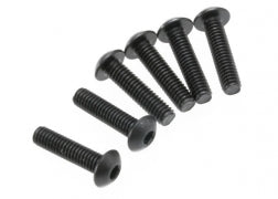 Screws, 4x16mm button-head machine (hex drive) (6) TRA-3933