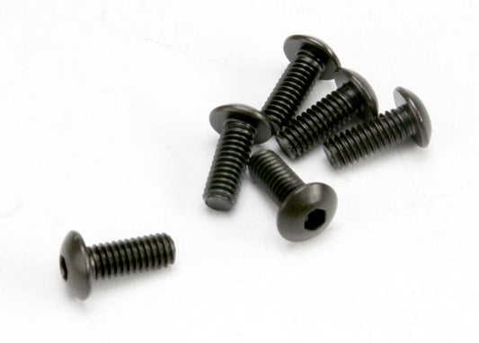 Screws, 4x10mm button-head machine (hex drive) (6) TRA-3936
