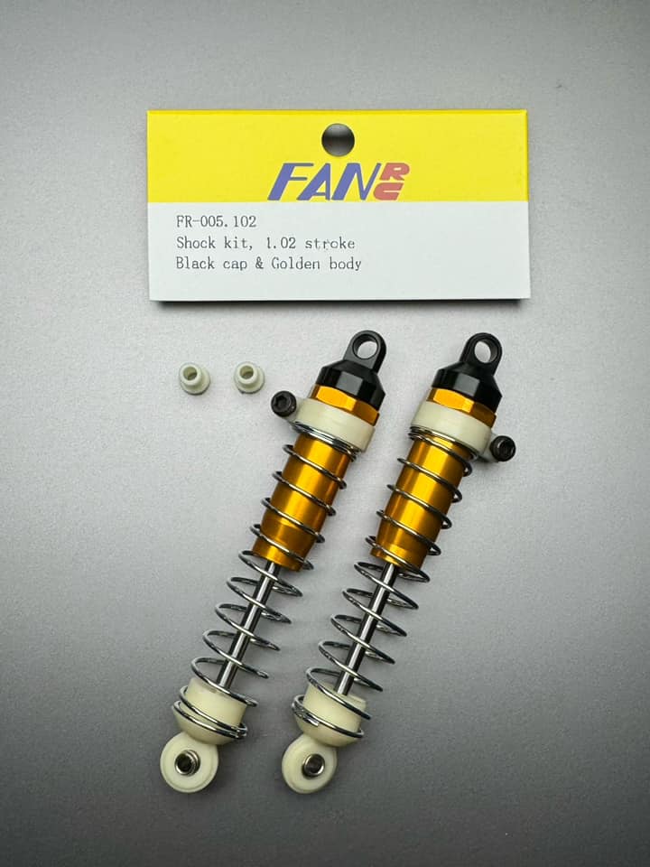 Golden Body & Black Cap Shock kit, 1.02 stroke 
