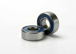Ball bearings, blue rubber sealed (5x11x4mm) (2) TRA-5116