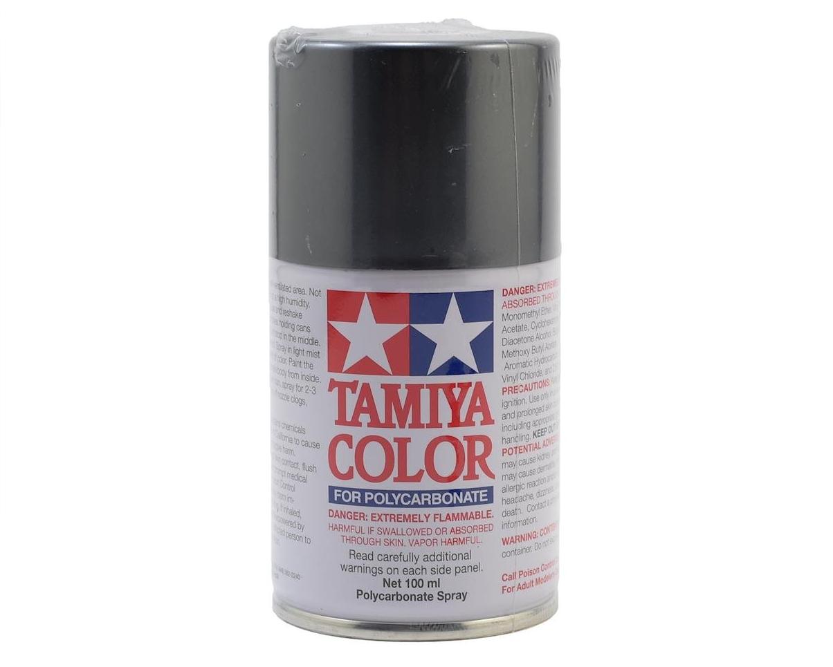 Tamiya PS-63 Bright Gun Metal Lexan Spray Paint (100ml) TAM86063