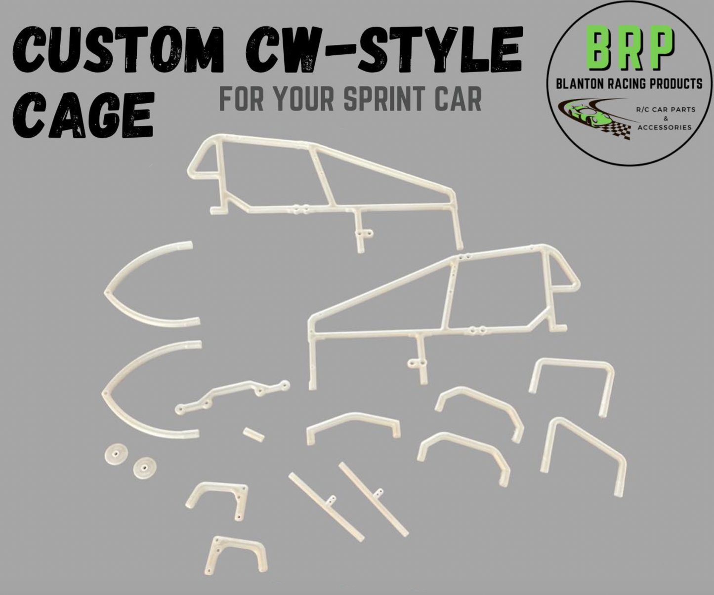 The Original Flex Custom Works RC Sprint Car Cage, BRP-C200