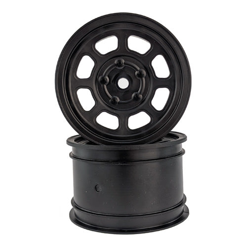 DER-DSB-ARB – Speedway Buggy Wheels for Associated B6 / TLR 22 / Custom Works 4 / Rear / BLACK / 4pcs