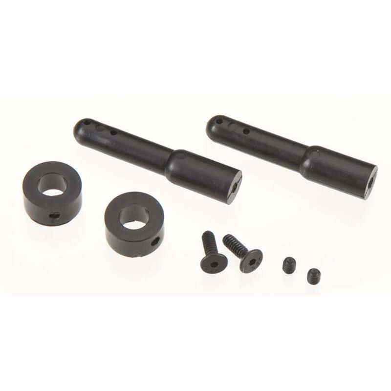 Duratrax Nylon Body Post Black 1.5" (2)