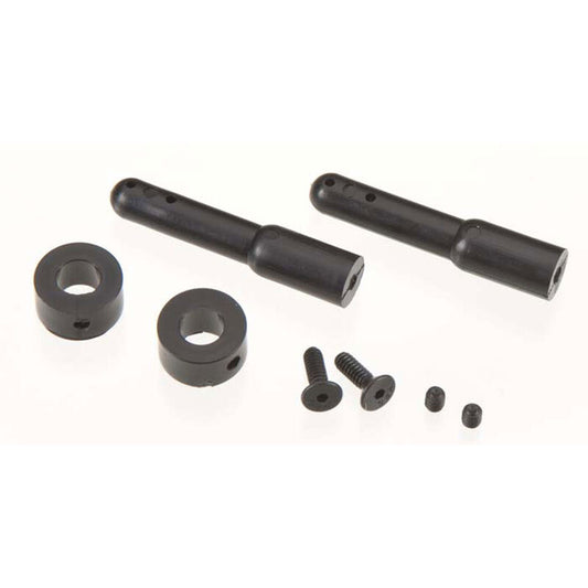Duratrax Nylon Body Post Black 1.5" (2)