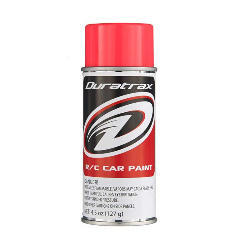 Polycarb Spray Paint, Fluorescent Red, 4.5 oz
