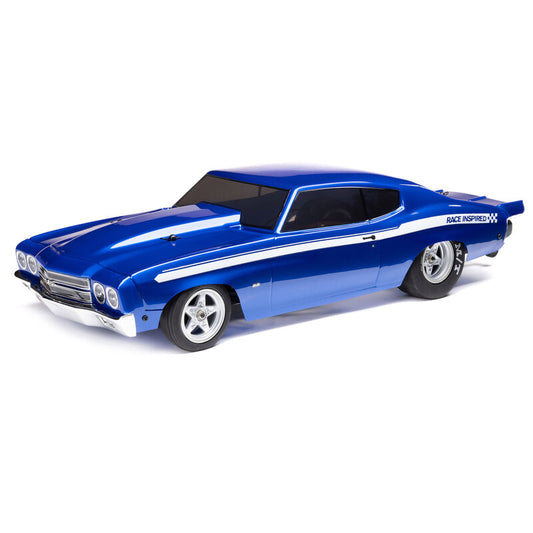 Team Losi 1970 Chevelle 2WD Mini No Prep Drag Car Blue