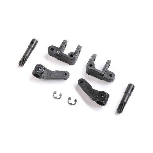 Team Losi Spindle, Caster Block, Front Axle Set: Mini JRX2