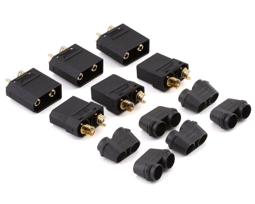 Maclan XT90 Connectors (3 Female/3 Male) (Black), MCL-4269