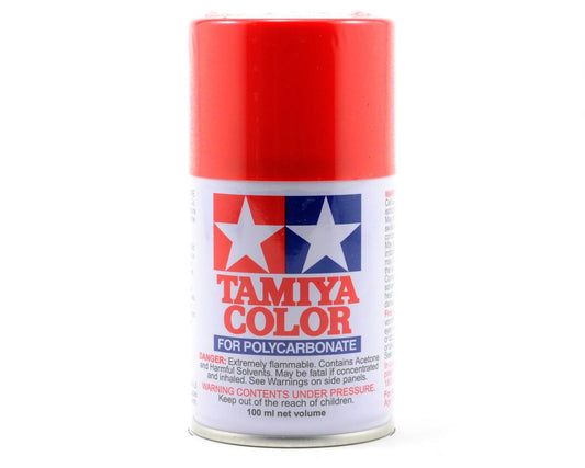 Tamiya PS-34 Bright Red Lexan Spray Paint (100ml) TAM86034