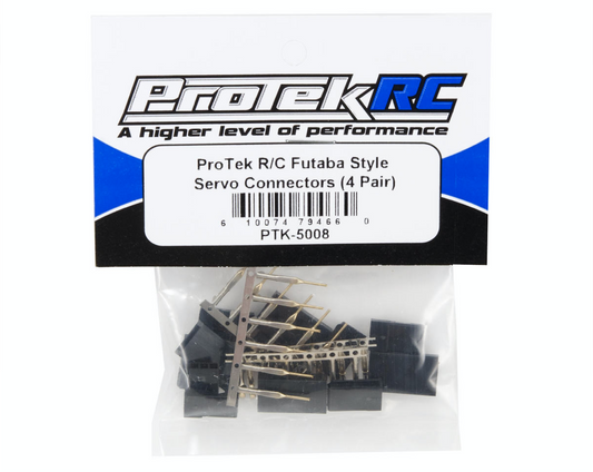 ProTek RC Futaba Style Servo Connectors (4 Pair) RPM-5008