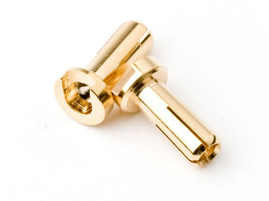 TQ 4mm Low Profile Bullet Connector Gold (2), TQ-2501