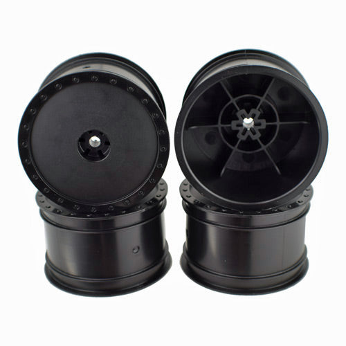 Borrego Wheels for Associated B4 / Pin / Rear / BLACK / 4Pcs