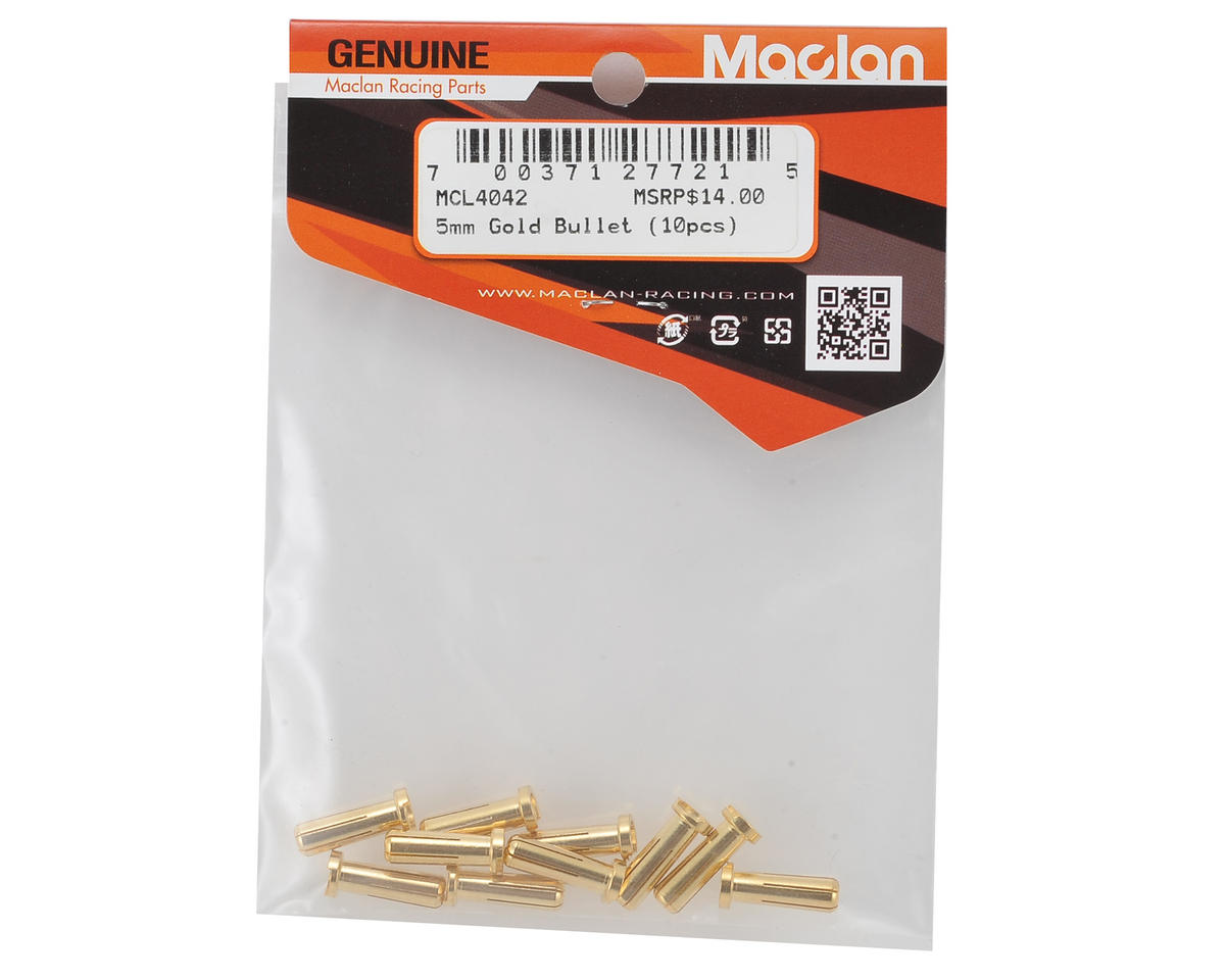 Max Current 5mm Gold Bullet Connectors (10 pcs) MCL4042