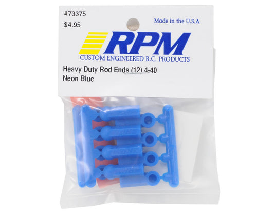 RPM Heavy Duty 4-40 Rod Ends (Blue) (12) RPM-73375