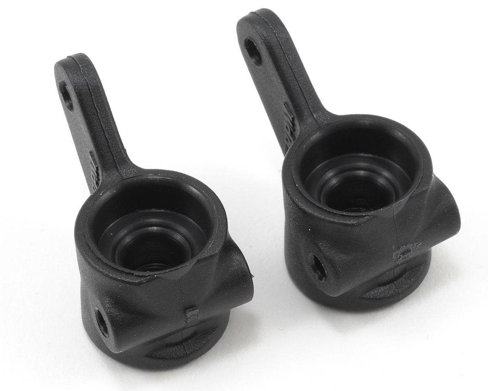 Front Bearing Carrier Set (Black) (2) (Slash, Bandit, Rustler, Stampede) RPM-80372