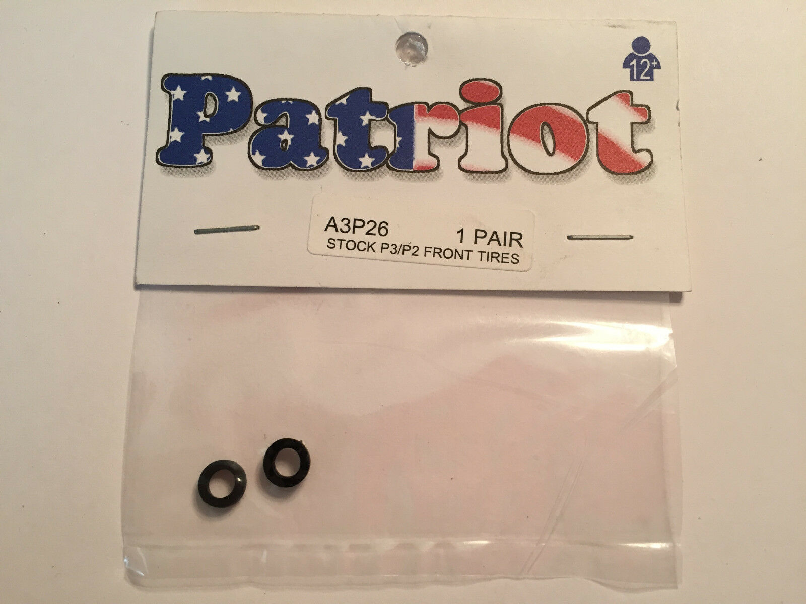 Patriot HO Slot Car Stock P3/P2 Front Tires A3P26 (bx14)