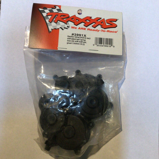 Traxxas 3991X gearbox halves summit front & rear (bx46)